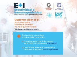 brochure que contiene el proyecto efectividad e inmunidad covid 19